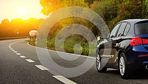 Â  car on autobahn